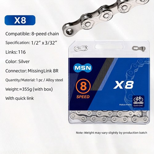 Speed chain silver - silver, 116