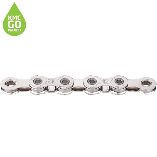 Kmc waxed chain x12 - waxed, silver
